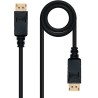Cable DisplayPort 1.2 4K Nanocable 10.15.2310/ DisplayPort Macho - DisplayPort Macho/ 10m/ Negro