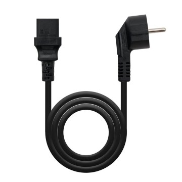 Cable Alimentación CPU Nanocable 10.22.0110/ Schuko Macho - C13 Hembra/ 10m/ Negro