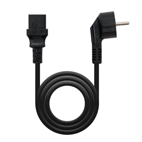 Cable Alimentación CPU Nanocable 10.22.0110/ Schuko Macho - C13 Hembra/ 10m/ Negro