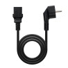 Cable Alimentación CPU Nanocable 10.22.0110/ Schuko Macho - C13 Hembra/ 10m/ Negro