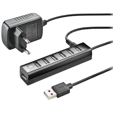 Hub USB 2.0 con Alimentación Externa NGS IHUB7 Tiny/ 7xUSB