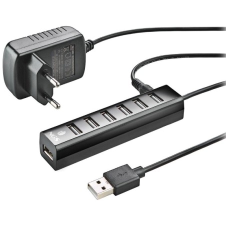 Hub USB 2.0 con Alimentación Externa NGS IHUB7 Tiny/ 7xUSB