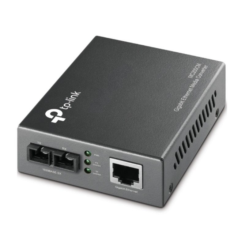 Conversor de Medios Gigabit TP-Link MC200CM V2/ 1 Puerto/ RJ-45 10/100/1000