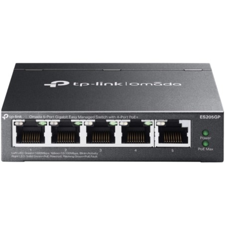 Switch TP-Link Omada ES205GP 5 Puertos/ RJ-45 10/100/1000/ PoE+