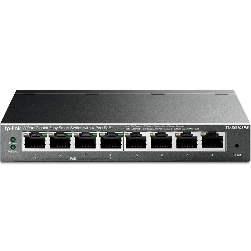 Switch TP-Link TL-SG108PE 8 Puertos/ RJ-45 10/100/1000/ PoE