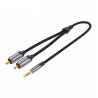 Cable Estéreo Vention BCNBI/ Jack 3.5 Macho - 2x RCA Macho/ 3m/ Gris