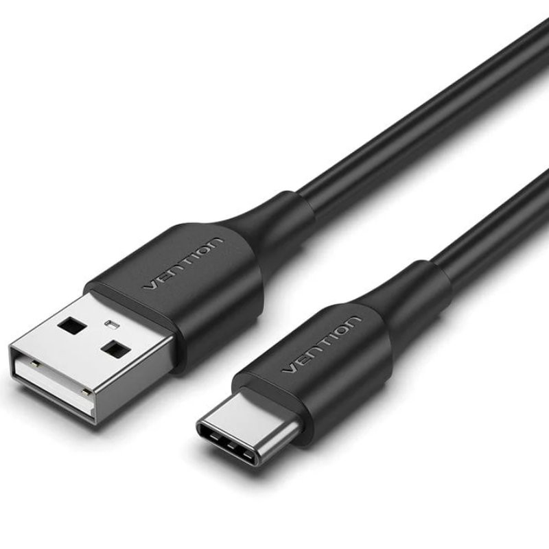 Cable USB 2.0 Tipo-C Vention CTHBG/ USB Tipo-C Macho - USB Macho/ 480Mbps/ 1.5m/ Negro