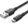 Cable USB 2.0 Vention CTIBH/ USB Macho - MicroUSB Macho/ Hasta 60W/ 480Mbps/ 2m/ Negro