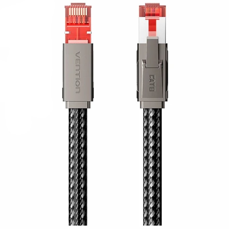 Cable de Red RJ45 SFTP Vention IKMHH Cat.8/ Gaming/ 2m/ Gris