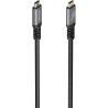 Cable USB 3.2 Tipo-C Aisens A107-0988/ USB Tipo-C Macho - USB Tipo-C Macho/ Hasta 100W/ 20Gbps/ 3m/ Negro