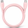 Cable USB 2.0 Tipo-C Vention TRVPH/ USB Tipo-C Macho - USB Tipo-C Macho/ Hasta 60W/ 480Mbps/ 2m/ Rosa