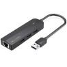 Hub USB 2.0 Vention CHPBB/ 3xUSB/ 1xMicro USB PD/ 1xRJ45