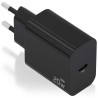 Cargador de Pared GaN Aisens A110-0939/ 1xUSB Tipo-C/ 20W/ Negro