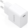 Cargador de Pared GaN Aisens A110-1023/ 1xUSB Tipo-C/ 20W/ Blanco