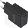 Cargador de Pared GaN Aisens A110-1024/ 1xUSB Tipo-C/ 20W/ Negro