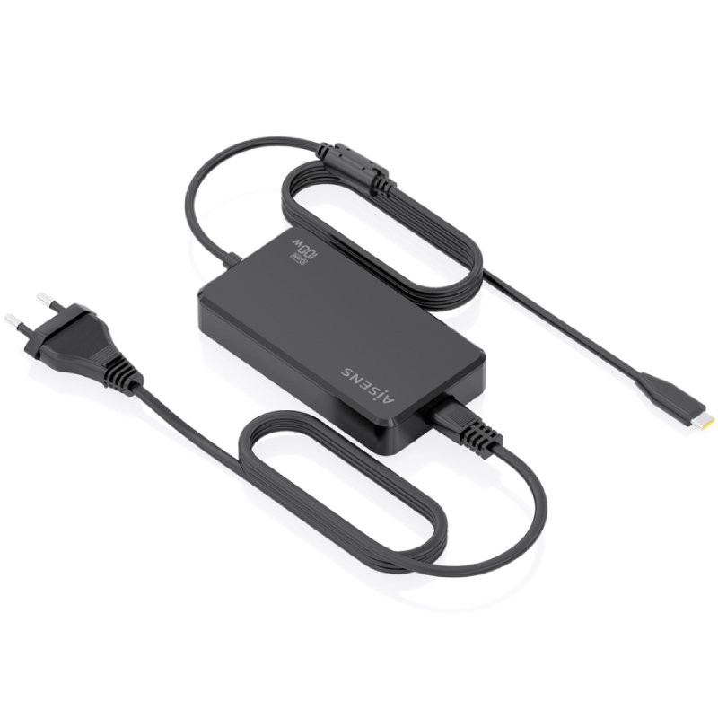 Cargador Sobremesa GaN Aisens ASCH-1PD100D070-BK/ 1xUSB Tipo-C/ 100W