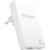 Cargador de Pared GaN Aisens ASCH-65W2P076-W/ 1xUSB Tipo-C/ 1xUSB/ 65W/ Blanco