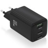 Cargador de Pared GaN Aisens ASCH-65W3P042-BK/ 2xUSB Tipo-C/ 1xUSB/ 65W