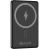 Powerbank 5000mAh Muvit For Change MCCHP0009/ 20W/ Wireless/ Negra/ Incluye Cable USB Tipo-C