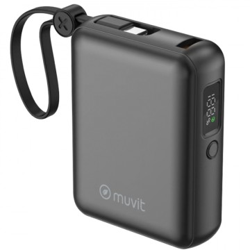 Powerbank 10000mAh Muvit For Change MCCHP0014/ 35W/ Negra