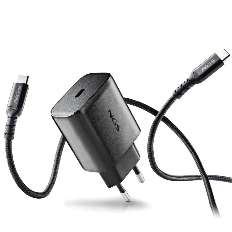 Cargador de Pared GaN NGS Bud 45W/ 1xUSB Tipo-C/ 45W
