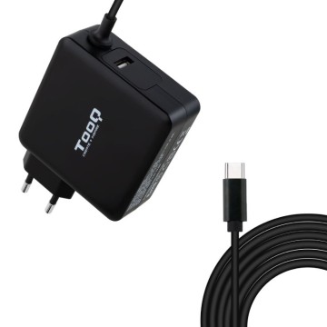 Cargador de Portátil TooQ TQLC-USBC65PD USB Tipo-C/ 1xUSB/ 65W/ Automático/ Voltaje 5-20V