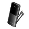 Powerbank 10000mAh Vention FHOB0/ 22.5W/ Negra/ Incluye Cable USB Tipo-C y Lightning