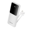 Powerbank 10000mAh Vention FHOW0/ 22.5W/ Blanca/ Incluye Cable USB Tipo-C y Lightning