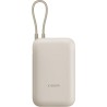 Powerbank 20000mAh Xiaomi 33W Power Bank Integrated Cable/ 33W/ Beige/ Incluye Cable USB Tipo-C