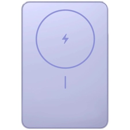 Powerbank 5000mAh Xiaomi Super Slim Magnetic Power Bank 5000/ Wireless/ Púrpura/ Incluye Cable USB Tipo-C