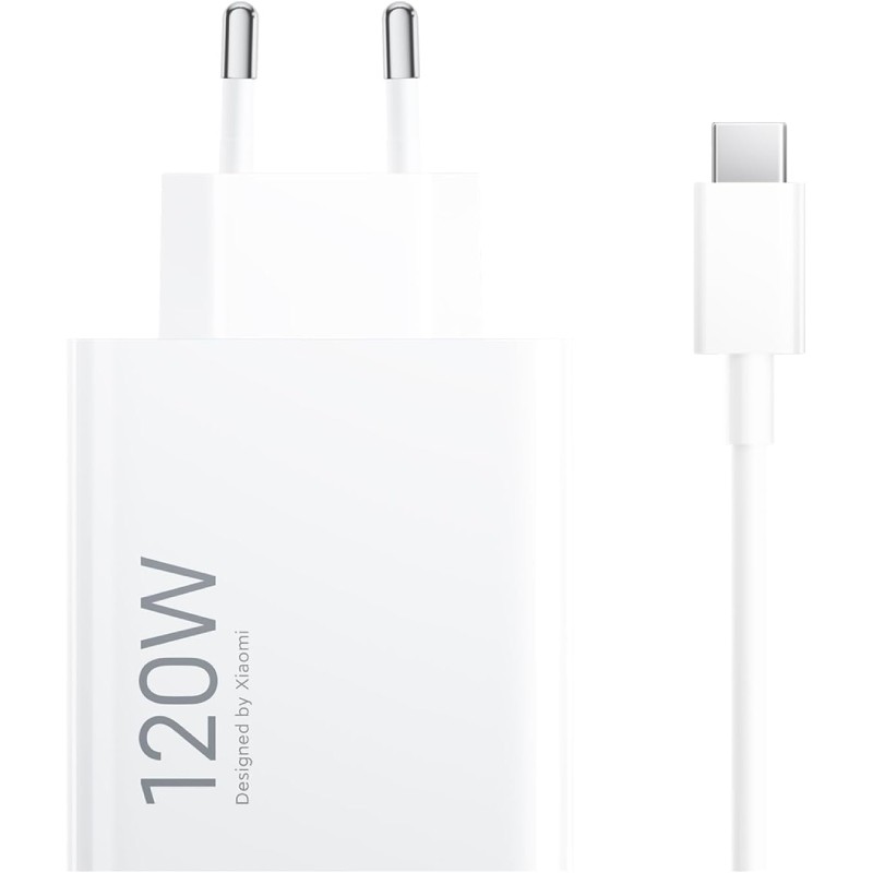 Cargador de Pared Xiaomi 120W HyperCharge Combo (Type-A)/ 1xUSB + Cable USB Tipo-C/ 120W