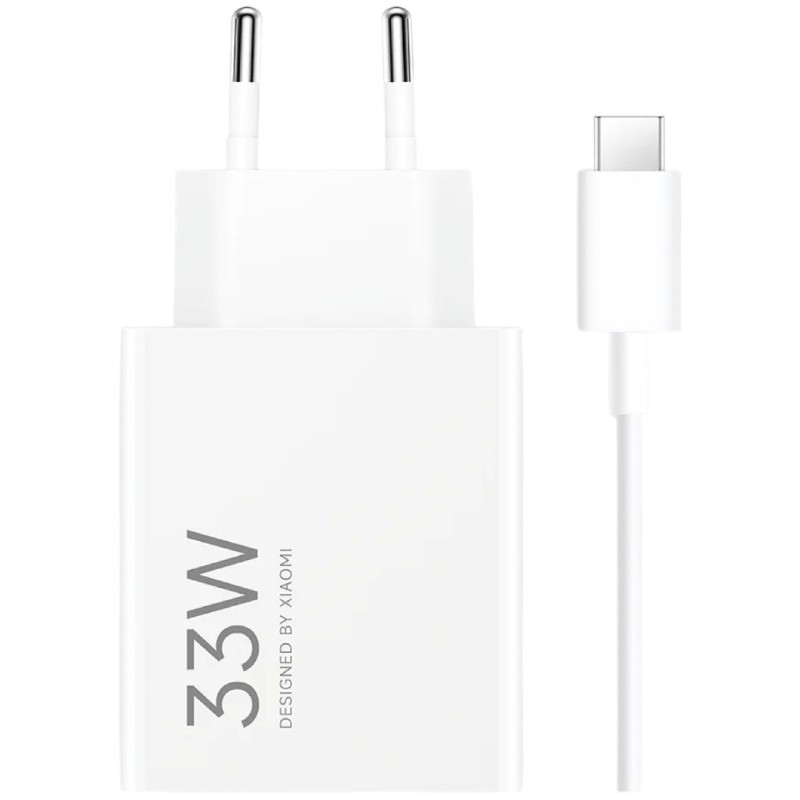Cargador de Pared Xiaomi 33W Charging Combo USB Type-A/ 1xUSB + Cable USB Tipo-C/ 33W