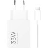 Cargador de Pared Xiaomi 33W Charging Combo USB Type-A/ 1xUSB + Cable USB Tipo-C/ 33W