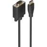 Cable Conversor Aisens A122-1012 SVGA Macho/ HDMI Macho/ 2m/ Negro