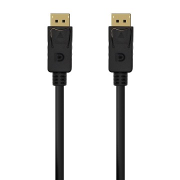 Cable DisplayPort 1.2 4K Aisens A124-0548/ DisplayPort Macho - DisplayPort Macho/ Hasta 5W/ 2300Mbps/ 50cm/ Negro