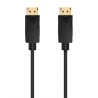 Cable DisplayPort 1.2 CCS 4K Aisens A124-0742/ DisplayPort Macho - DisplayPort Macho/ Hasta 5W/ 2300Mbps/ 5m/ Negro