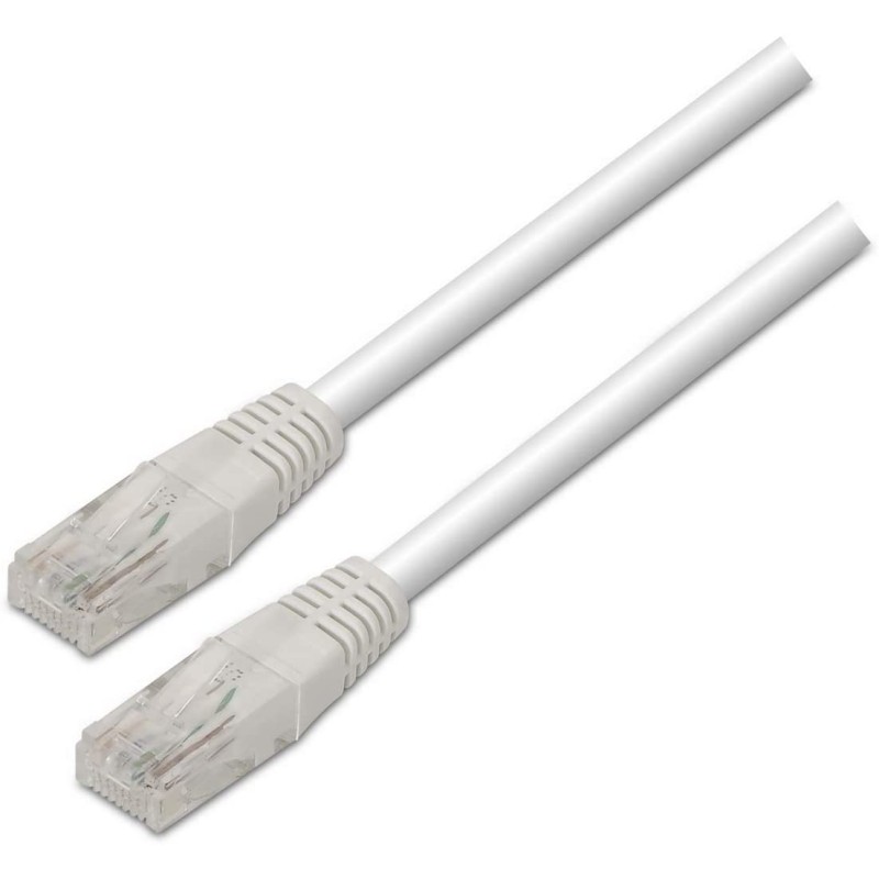 Cable de Red RJ45 UTP Aisens A133-0197/ Cat.5e/ 1m/ Blanco