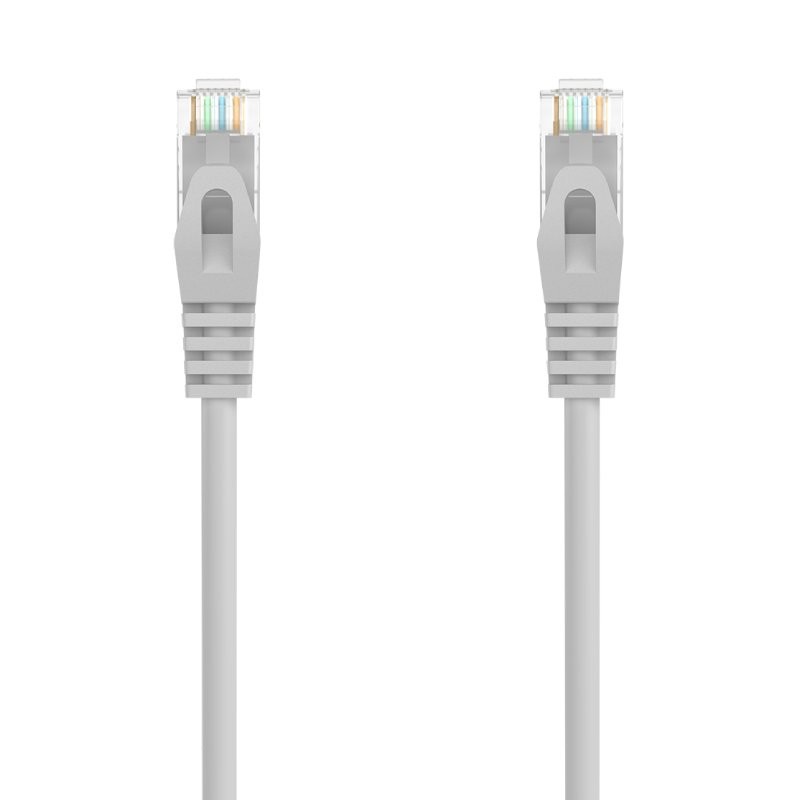 Cable de Red RJ45 AWG24 UTP Aisens A145-0555 Cat.6A/ LSZH/ 20m/ Gris