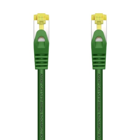 Cable de Red RJ45 SFTP Aisens A146-0481 Cat.7/ 50cm/ Verde