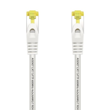 Cable de Red RJ45 SFTP Aisens A146-0491 Cat.7/ 2m/ Blanco