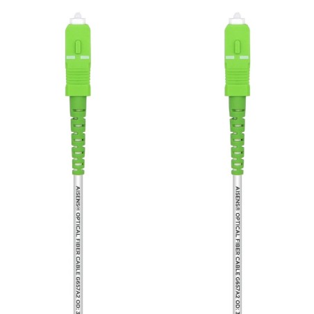 Cable de Fibra Óptica G657A2 3.0 Aisens A152-0497/ LSZH/ 7m/ Blanco