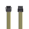 Cable de Alimentación Microprocesador Aisens A131-0419/ Molex -4+4 PIN Macho - Molex 8 PIN Hembra/ 30cm