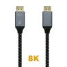 Cable DisplayPort 1.4 8K Aisens A149-0435/ DisplayPort Macho - DisplayPort Macho/ 1m/ Negro Gris