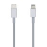 Cable USB 2.0 Tipo-C Lightning Aisens A102-0441/ Lightning Macho - USB Tipo-C Macho/ 480Mbps/ 20cm/ Blanco