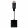 Conversor Nanocable 10.16.0602/ DisplayPort Macho - VGA Hembra/ 15cm/ Negro