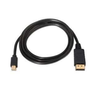 Alternative view of Cable Mini DisplayPort 1.2 4K Aisens A124-0131/ DisplayPort Macho - Mini DisplayPort Macho/ Hasta 5W/ 2300Mbps/ 2m/ Negro