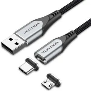 Vention Cable USB-A 2.0 a 2-en-1 Micro-B&USB-C 5A