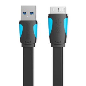 Alternative view of Cable USB 3.0 Vention VAS-A12-B050/ MicroUSB Macho - USB Macho/ 10W/ 5Gbps/ 50cm/ Azul y Negro