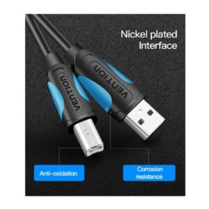 Alternative view of Cable USB 2.0 Impresora Vention VAS-A16-B500/ USB Tipo-B Macho - USB Macho/ 480Mbps/ 5m/ Negro